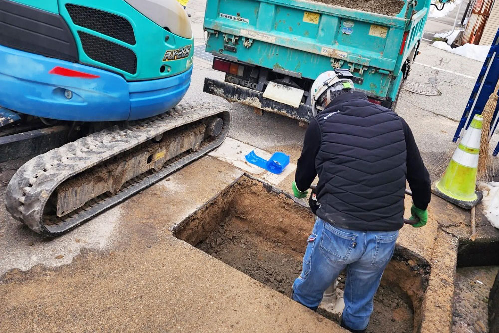 鉛給水管布設工事