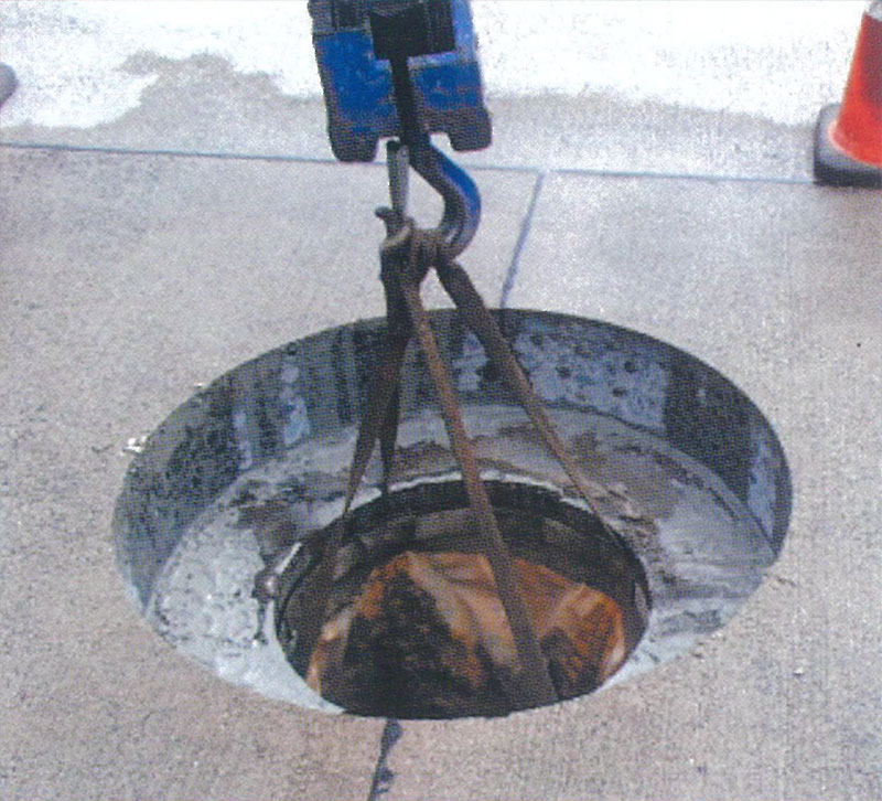 落下防止袋設置